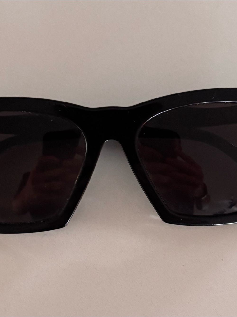 Illesteva Black Oversized Square Sunglasses